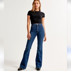 Abercrombie & Fitch The 70's Vintage Flare Ultra High Rise Stretch Jeans 27/ 4 L